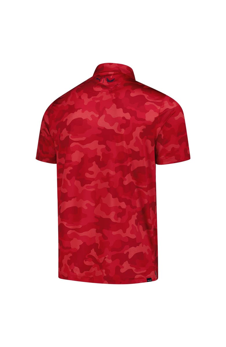 PUMA Men's Puma  Red Rocket Classic Volition Camo MATTR Polo, Alternate, color, Red
