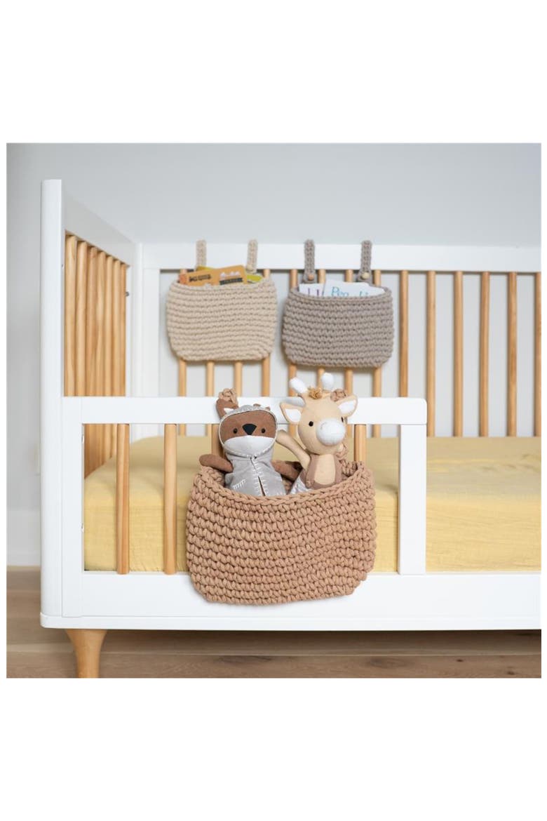 Assorted 3-Pack Hanging Storage Bins, Alternate, color, BEIGE