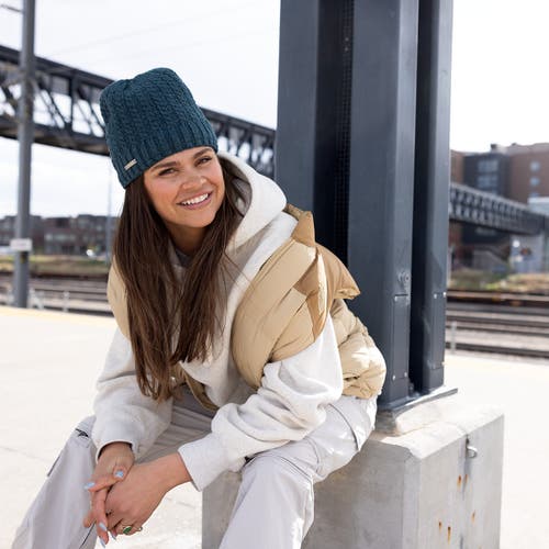 Turtle Fur Pelly Winter Hat In Green