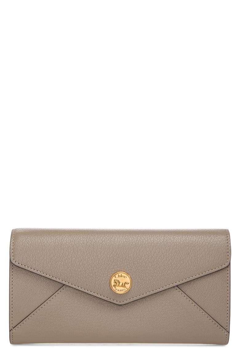 Envelope Long Wallet, Main, color, MOTTY GREY