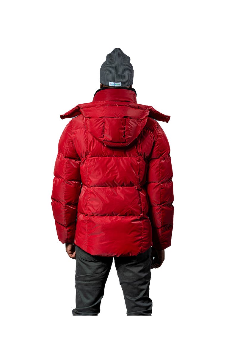 Men's Bumnester 3/4 Length Quilted Coat, Alternate, color, RED DIAMOND