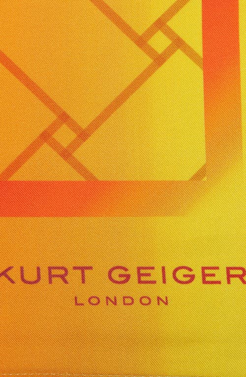 Kurt Geiger London Ombré Print Silk Square Scarf In Multi
