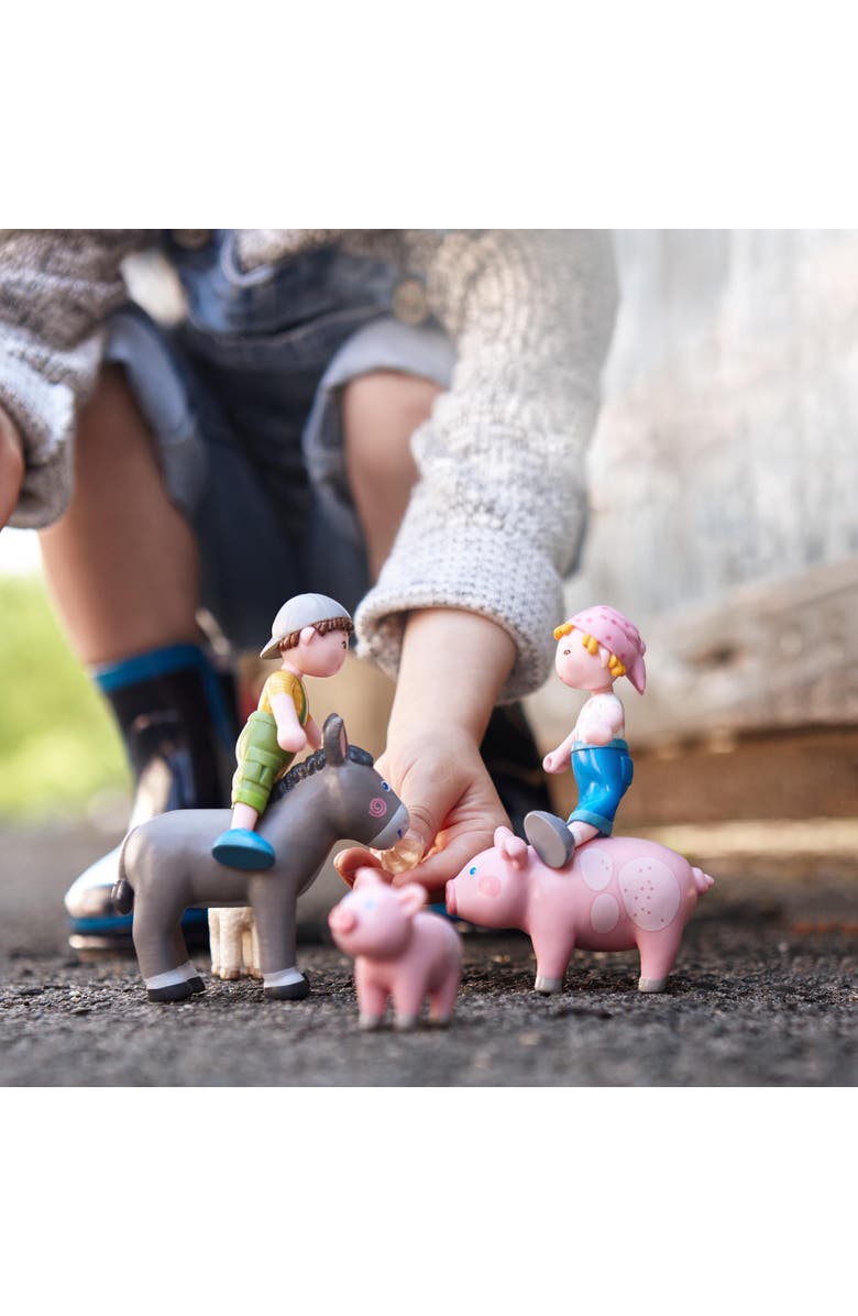 HABA Little Friends Pig - 3.5" Farm Animal Toy Figure, Alternate, color, 