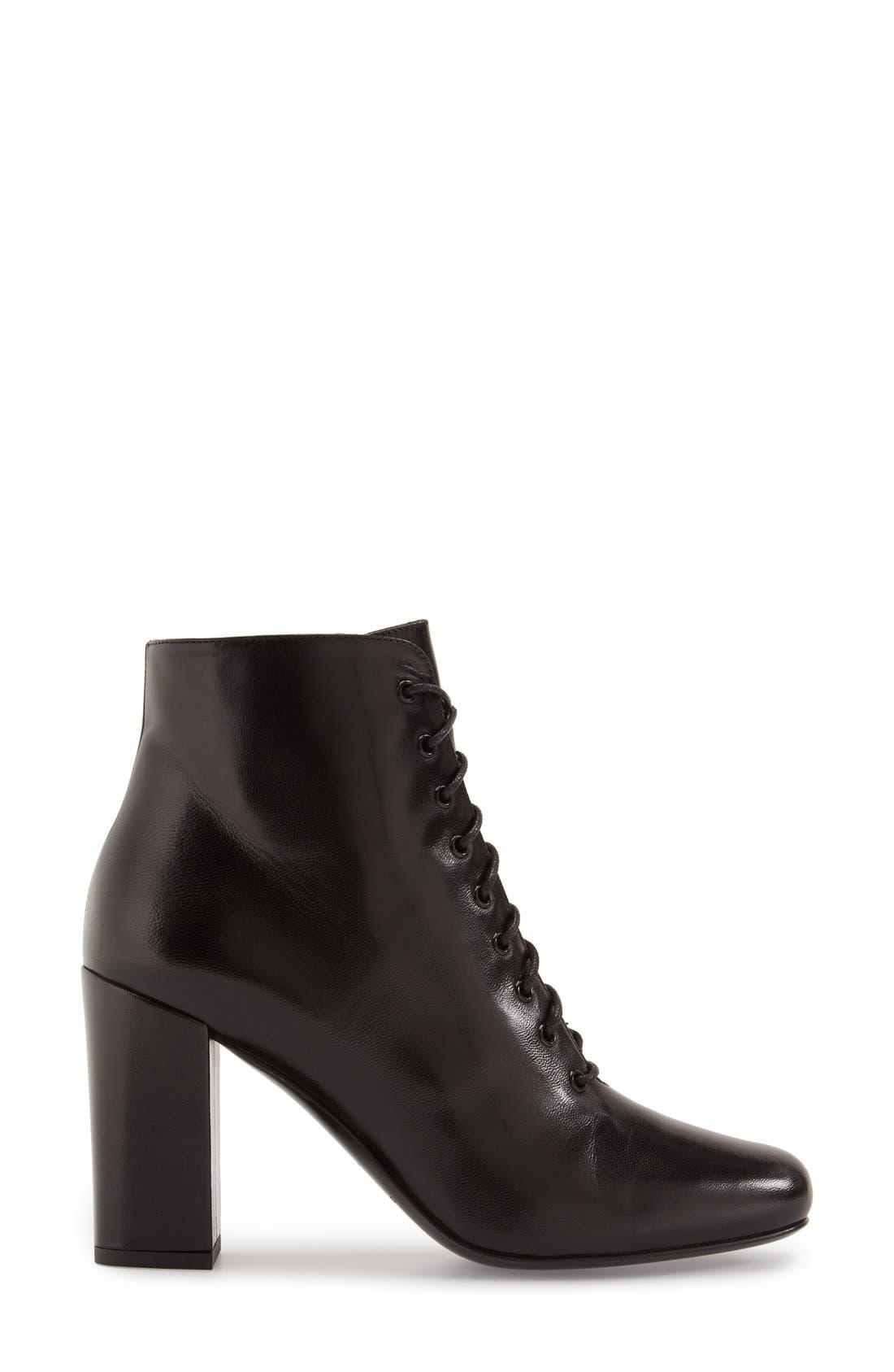 Saint Laurent 'Babies' Lace-Up Bootie, Alternate, color, 