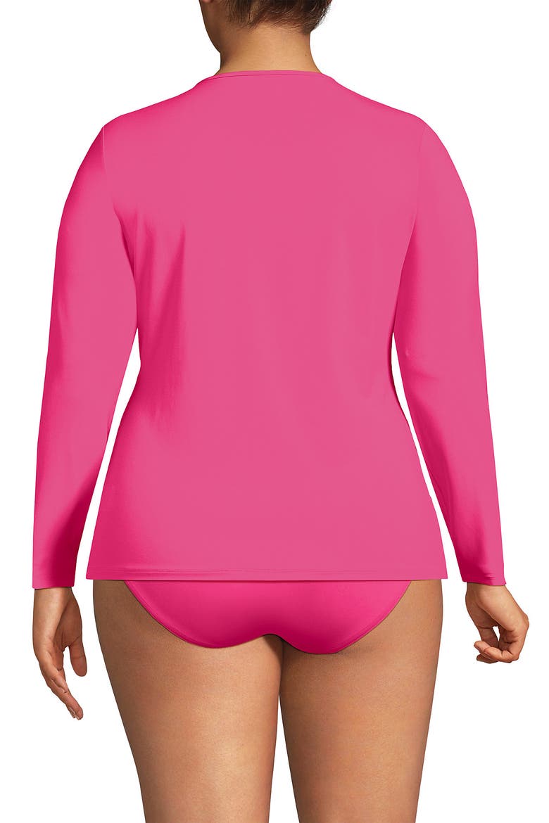 Long Sleeve Relaxed UPF 50 Rash Guard, Alternate, color, Pink Azalea