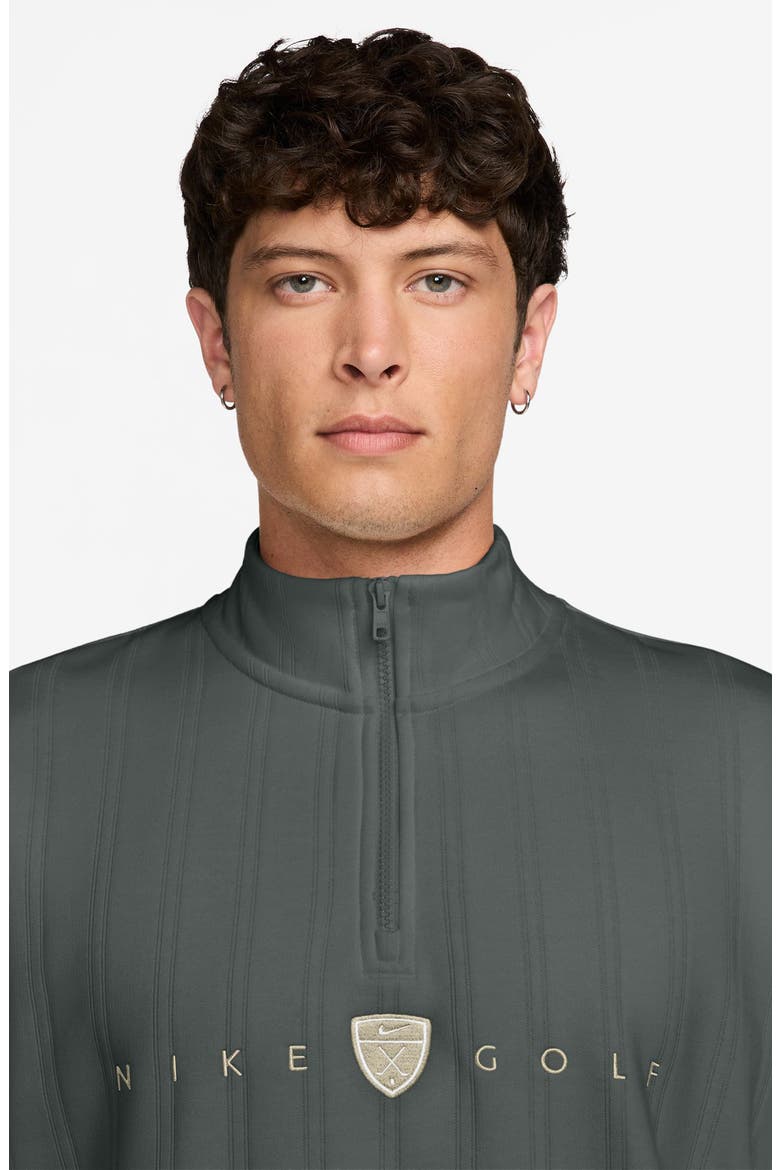 Therma-FIT Half-Zip Sweatshirt, Alternate, color, CAMO GREEN/ LIMESTONE