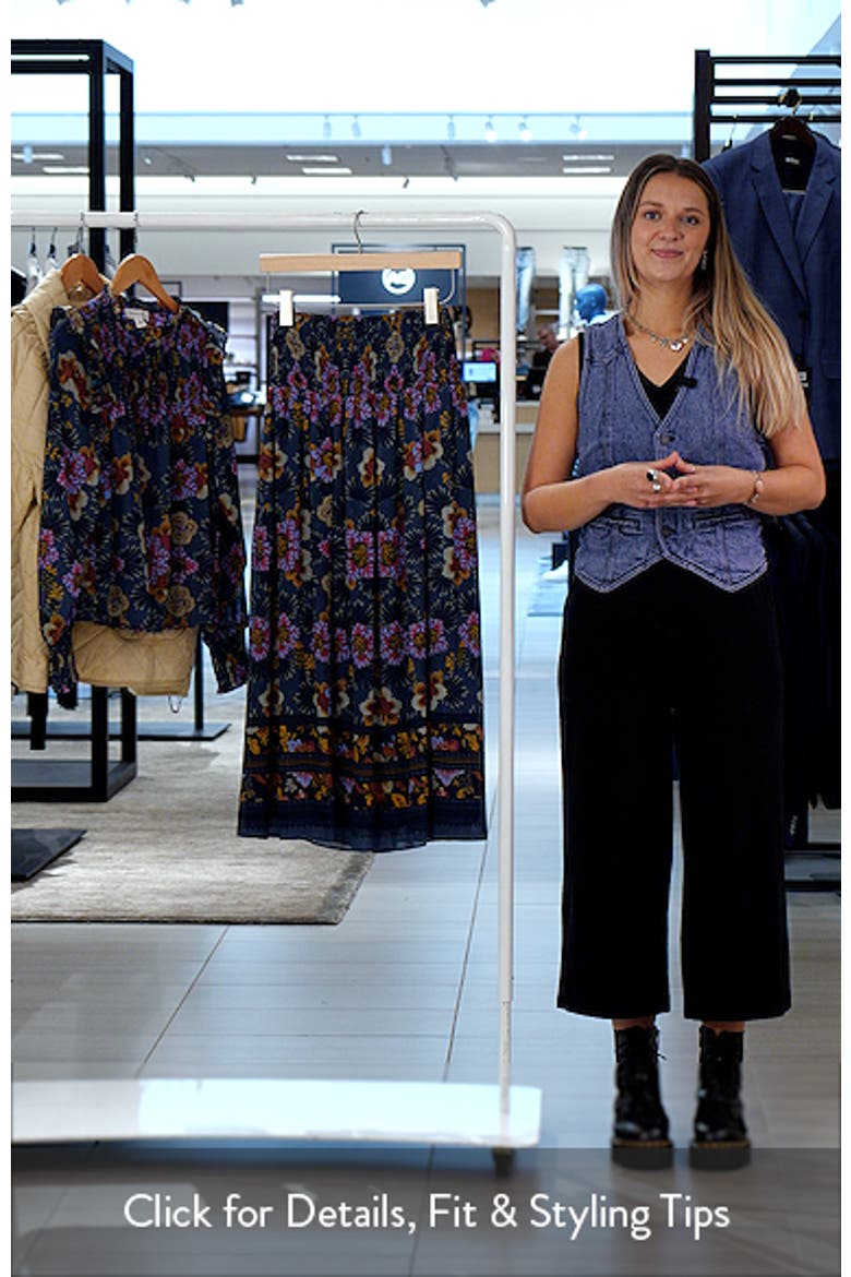 Smocked Wiast Maxi Skirt video