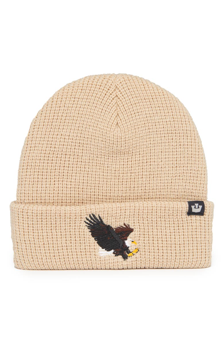 Goorin Bros. Eagle Rib Beanie, Main, color, Khaki