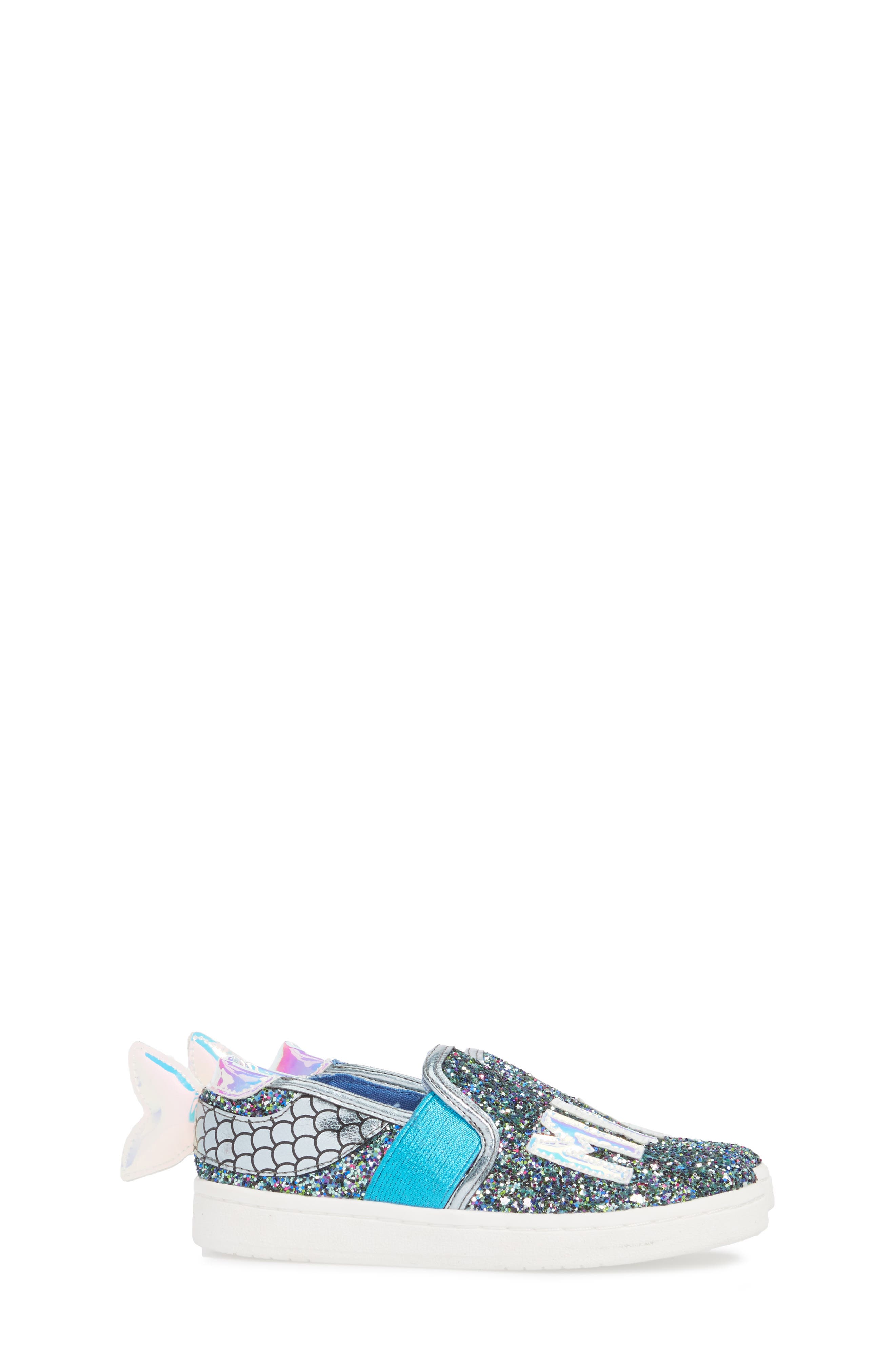 Blane Slip-On Sneaker, Alternate, color, BLUE GLITTER