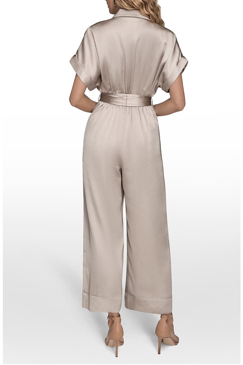 Tie Waist Satin Jumpsuit, Alternate, color, VAPOR