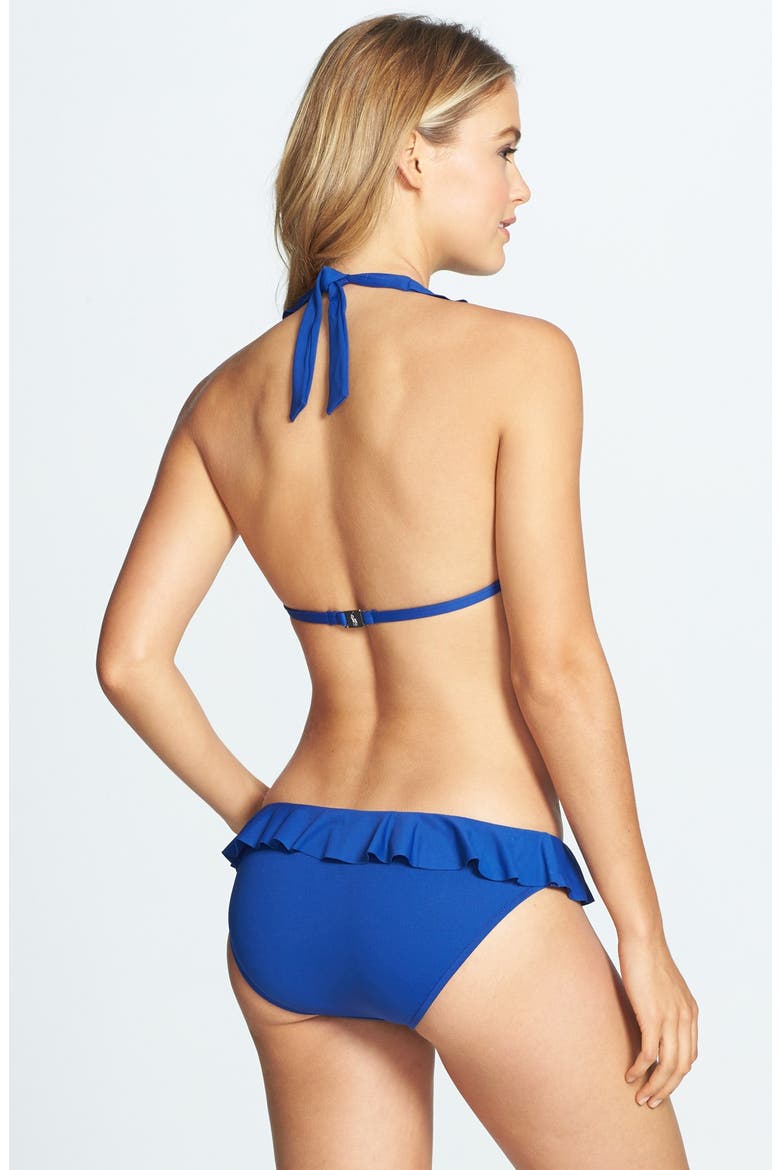 Blue Label Halter Bikini Top, Alternate, color, NAVY