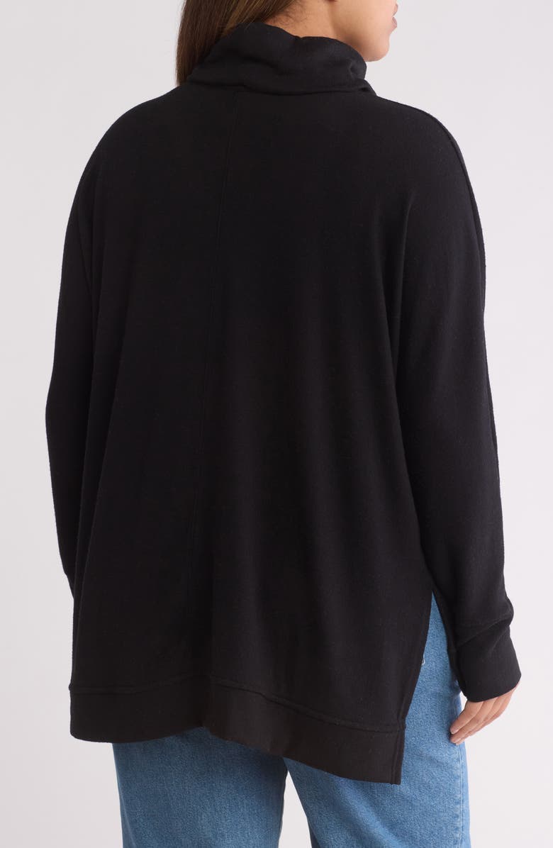 Caslon<sup>®</sup> Cowl Neck Fleece Tunic Top, Alternate, color, 