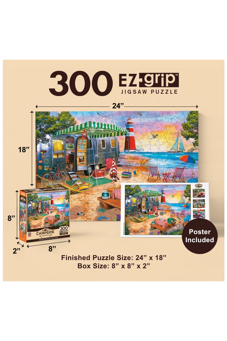 Oceanside Camping 300 Piece Puzzle, Alternate, color, Multicolor