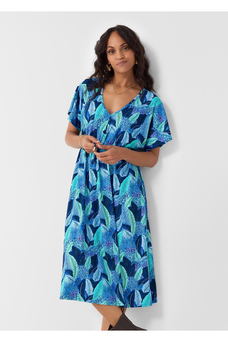Tie Waist Midi Dress, Alternate, color, Blue Myers