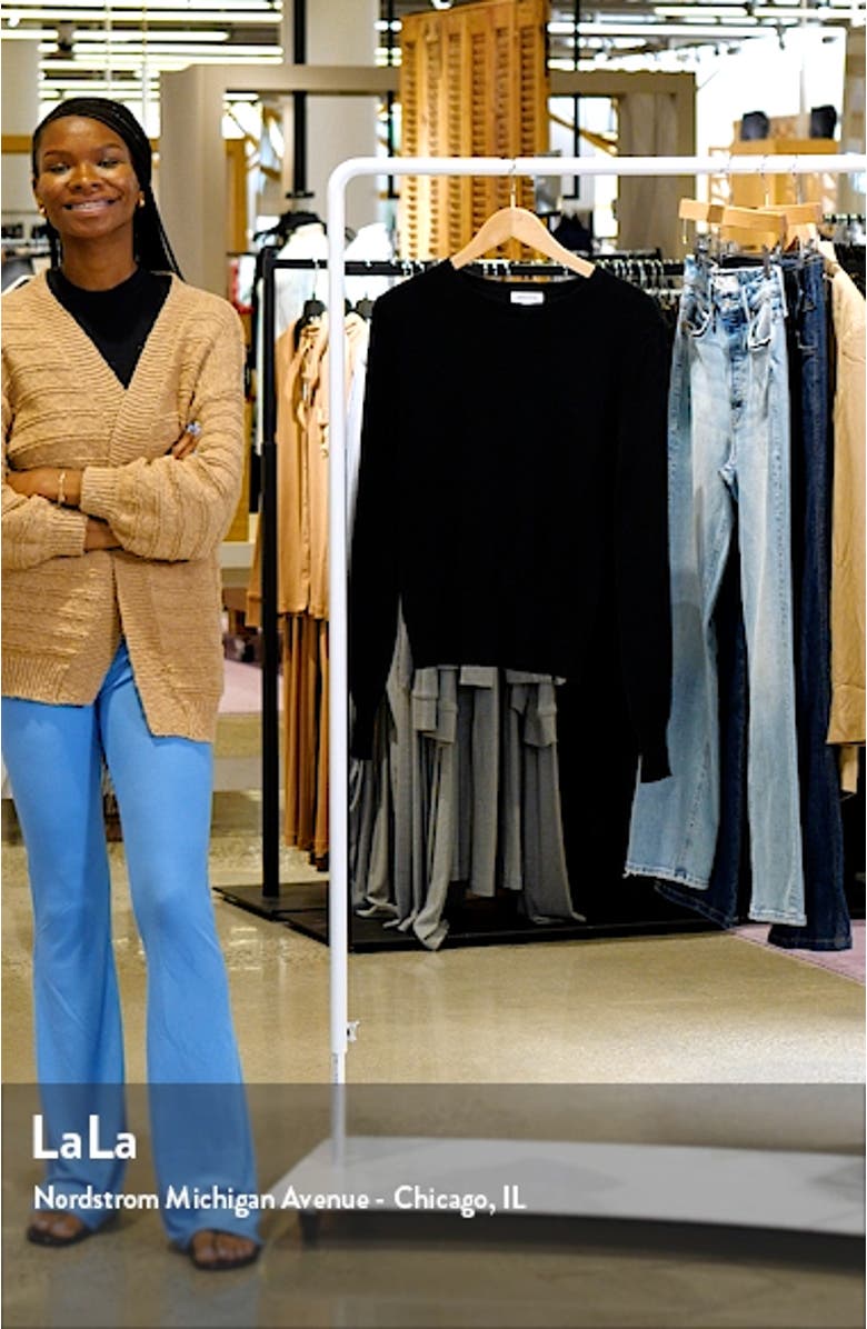 Puff Sleeve Cotton & Wool Sweater, sales video thumbnail