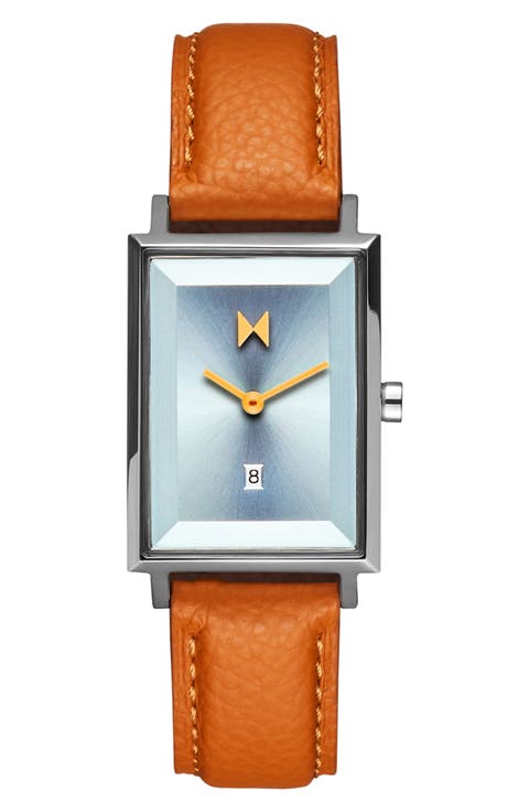 Signature Rectangular Bracelet Watch, 24mm