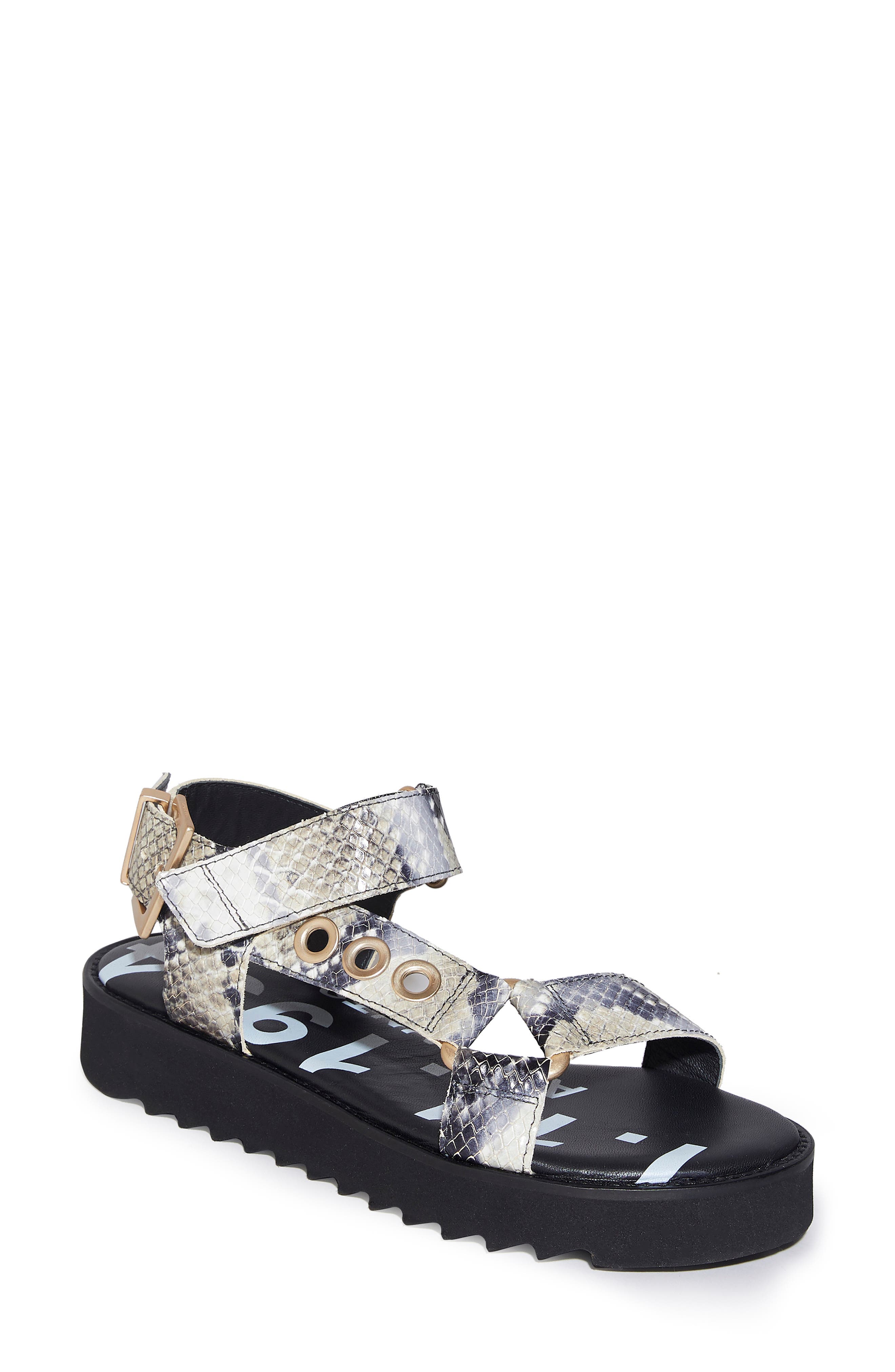 Rhianne Platform Sandal, Main, color, SUMMER SNAKE