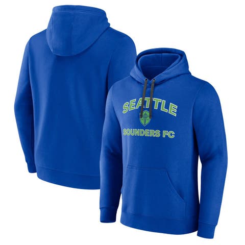 Men's Fanatics Branded Blue Seattle Sounders FC Heart & Soul Pullover Hoodie