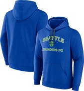 FANATICS Men's Fanatics Branded Blue Seattle Sounders FC Heart & Soul Pullover Hoodie