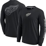 FANATICS Men's Fanatics Black Detroit Red Wings Elements Strive Long Sleeve T-Shirt