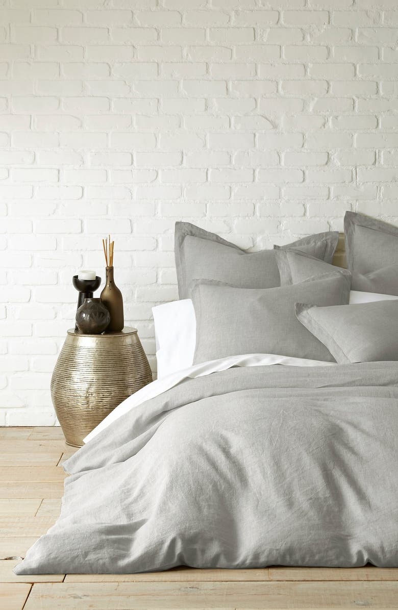 Levtex Washed Linen Duvet Cover, Main, color, 