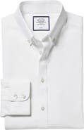 Charles Tyrwhitt Non-Iron Button-Down Twill Slim Fit Shirt Single Cuff