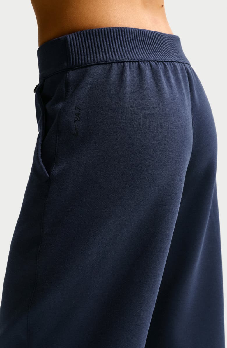 Nike 24.7 ImpossiblySoft Dri-FIT High-Waisted Loose Flared Pants, Alternate, color, 410 Navy/Dark Obsidian