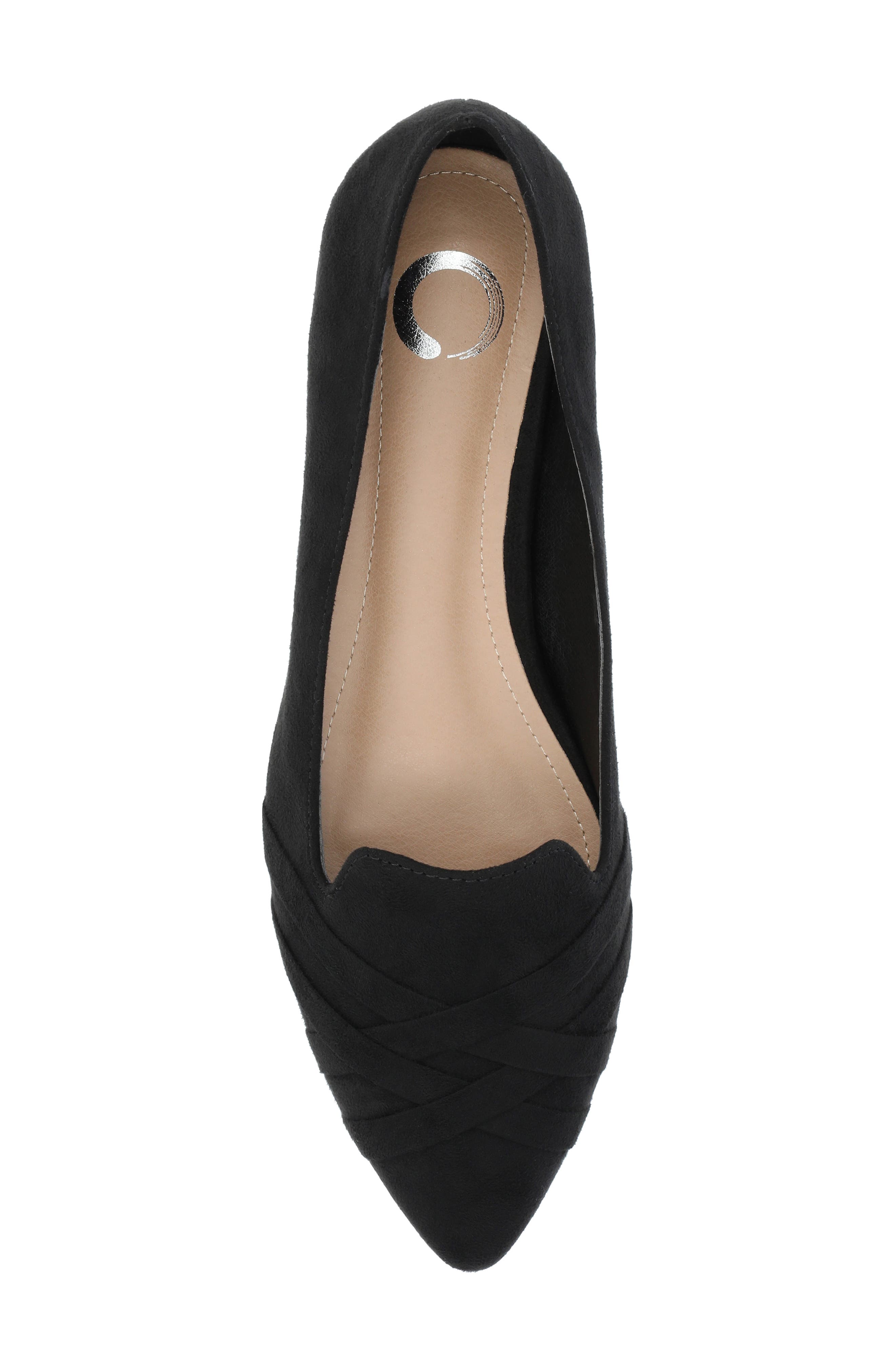 Mindee Crisscross Toe Flat - Wide Width Available