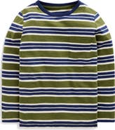 Mini Boden Kids' Everyday Long Sleeve Cotton Pocket T-Shirt