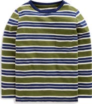 Mini Boden Kids' Everyday Long Sleeve Cotton Pocket T-Shirt