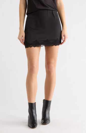 Elodie Lace Hem Miniskirt