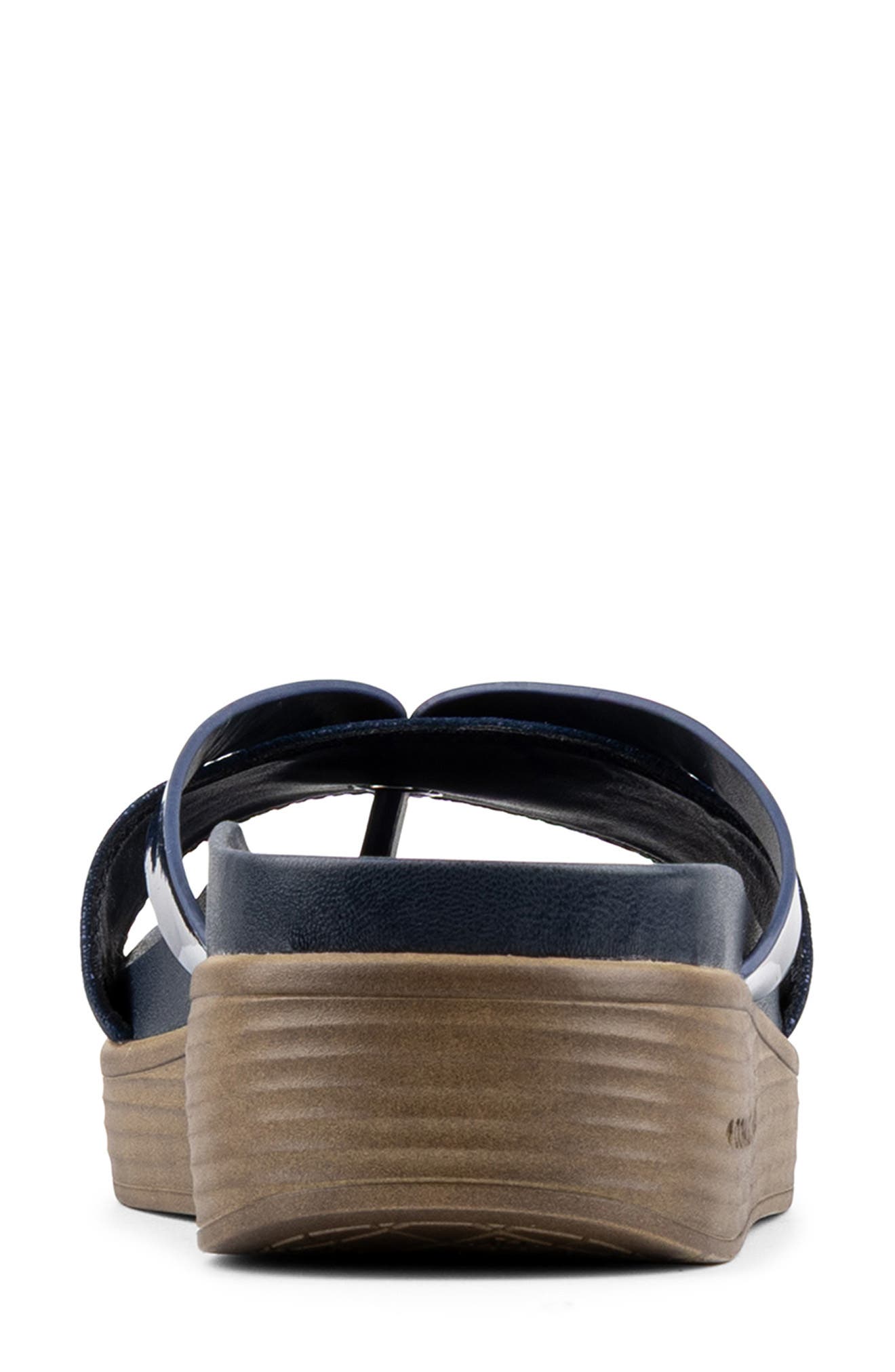 Donald Pliner Farrah Platform Wedge Sandal, Alternate, color, Navy