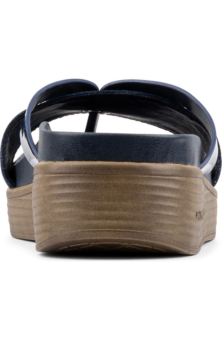 Donald Pliner Farrah Platform Wedge Sandal, Alternate, color, Navy