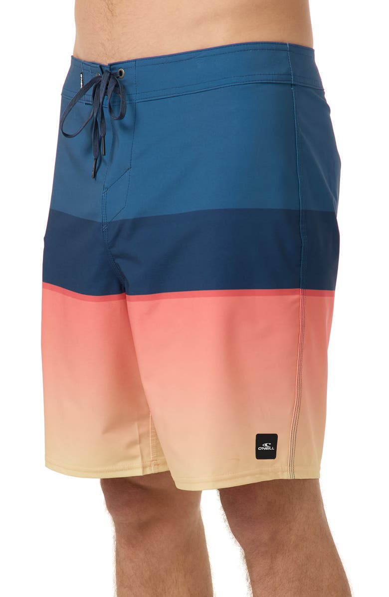 O'Neill Hyperfreak Heat Block Swim Trunks, Alternate, color, Persimmon