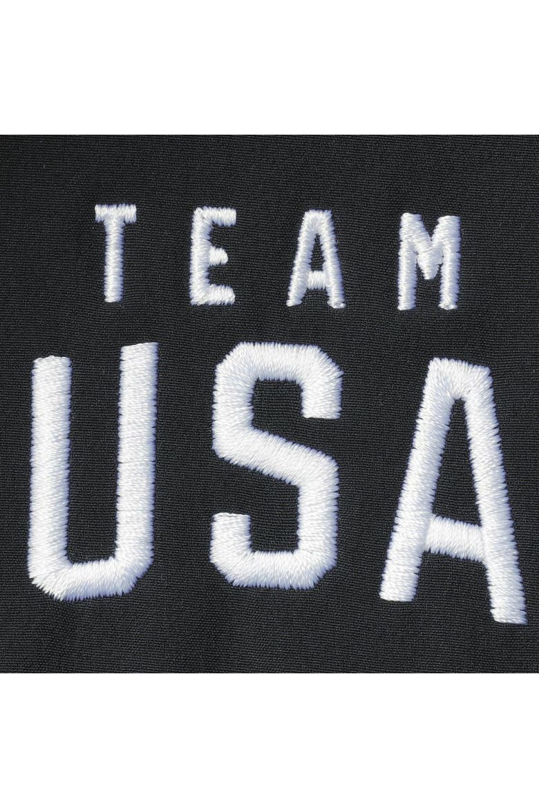 Men's Nike Black Team USA On-Field Quarter-Zip Jacket, Alternate, color, Black
