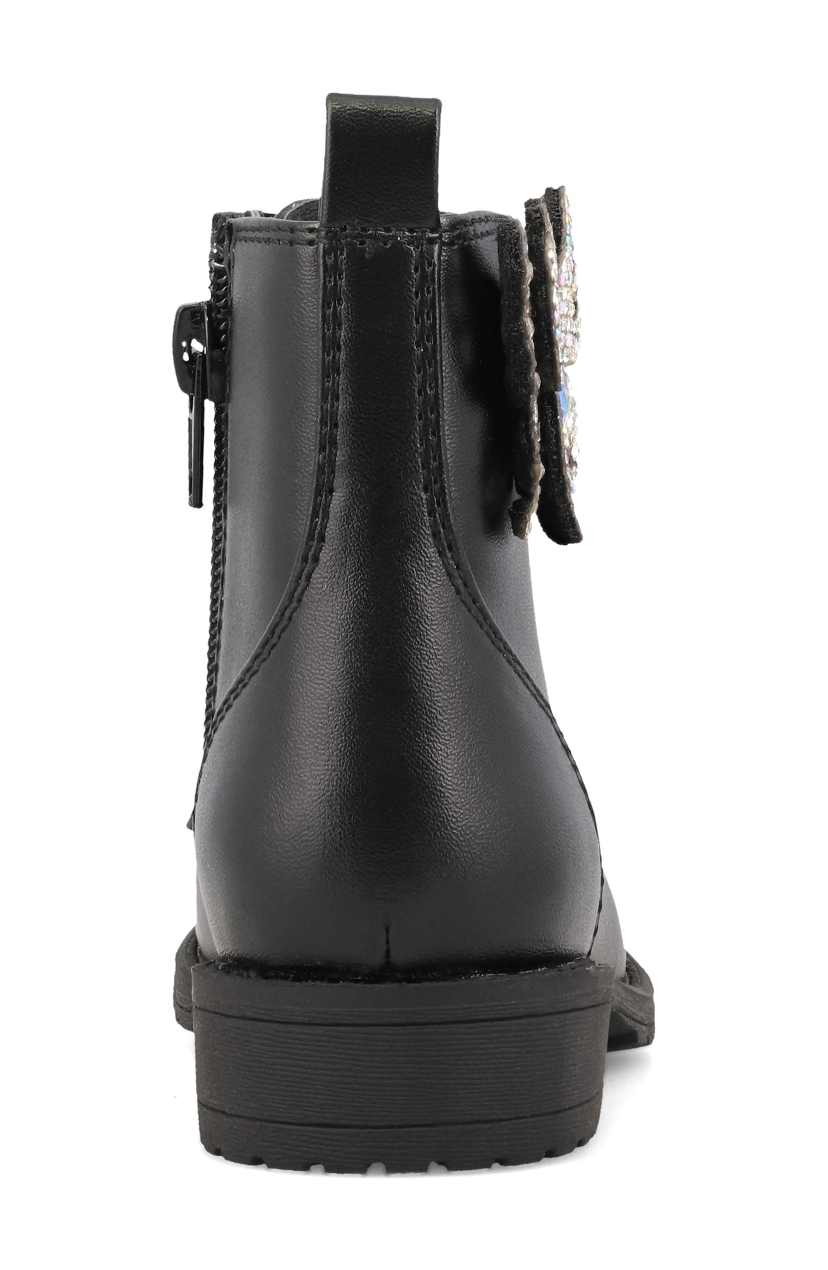 MIA Kids' Lil Violet Combat Boot, Alternate, color, Black