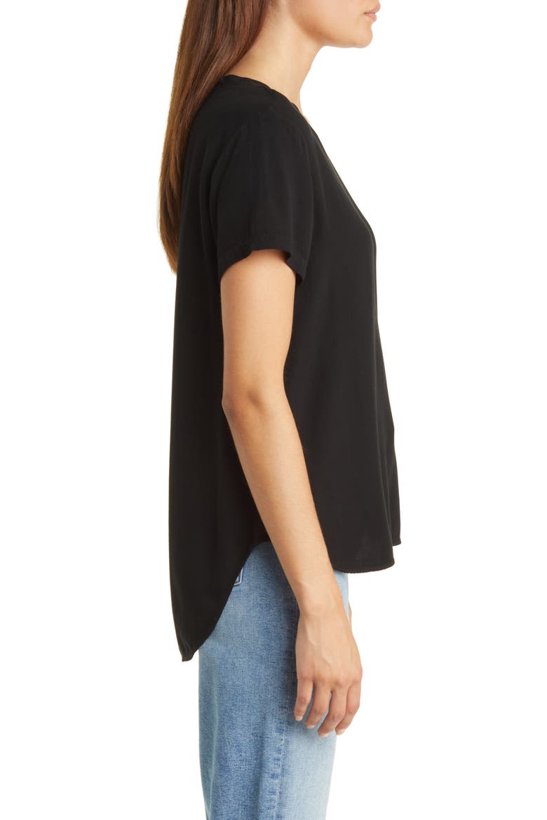 V-Neck Top, Alternate, color, VINTAGE BLACK