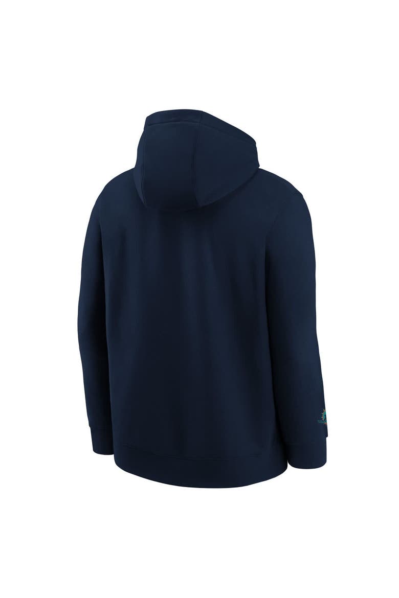 Youth Nike Pitch Blue Miami Dolphins 2025 Rivalries Collection Club Hoodie, Alternate, color, Navy
