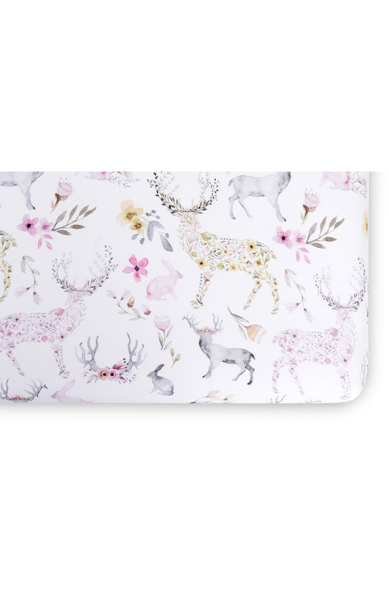 Oilo Fawn Crib Sheet & Cuddle Blanket Set, Alternate, color,