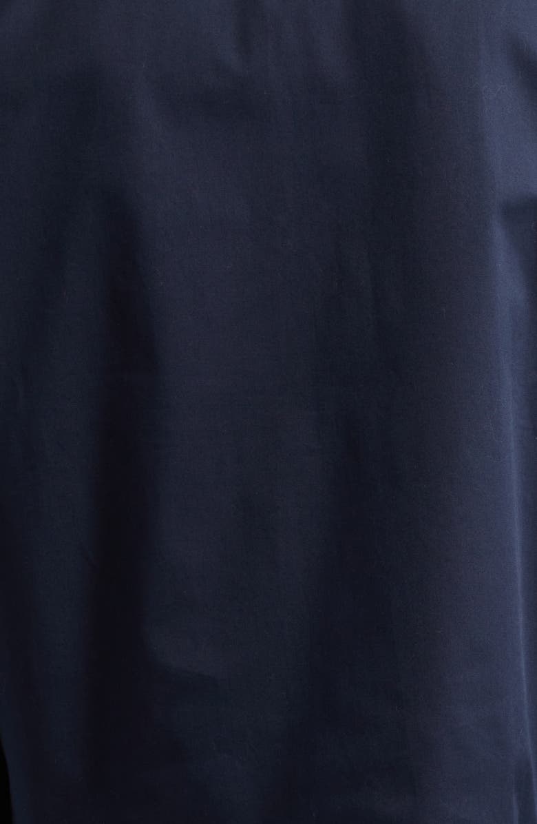 Moncler Stretch Cotton Zip Shirt Jacket, Alternate, color, Cosmic Blue