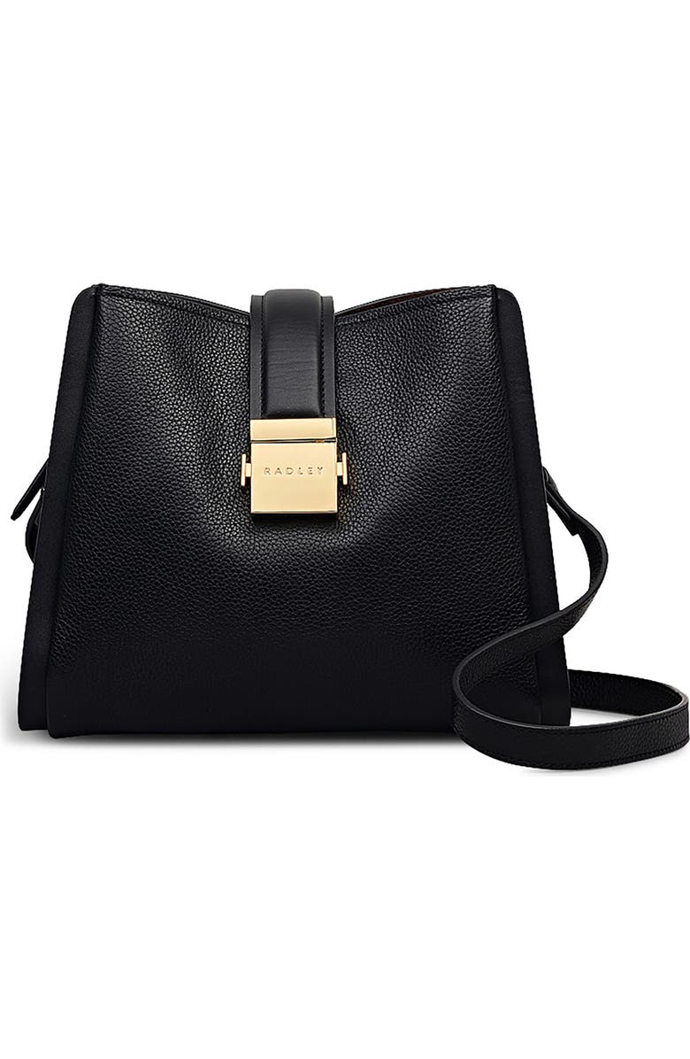 Radley Sloane Mews Leather Crossbody Bag, Main, color, Black