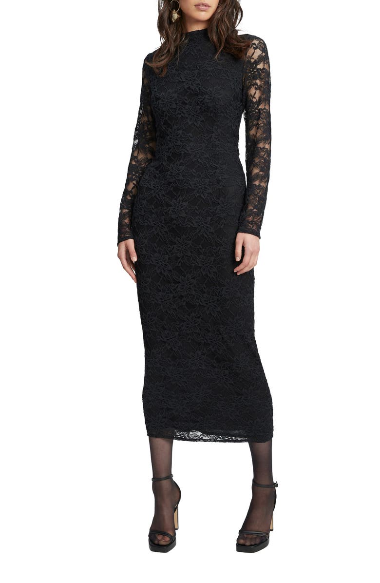 Bardot Meghan Lace Long Sleeve Dress, Main, color, 