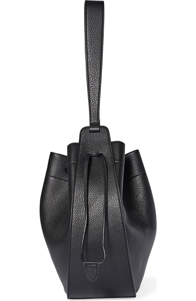 The Row XL Leather Drawstring Hobo Bag, Alternate, color,