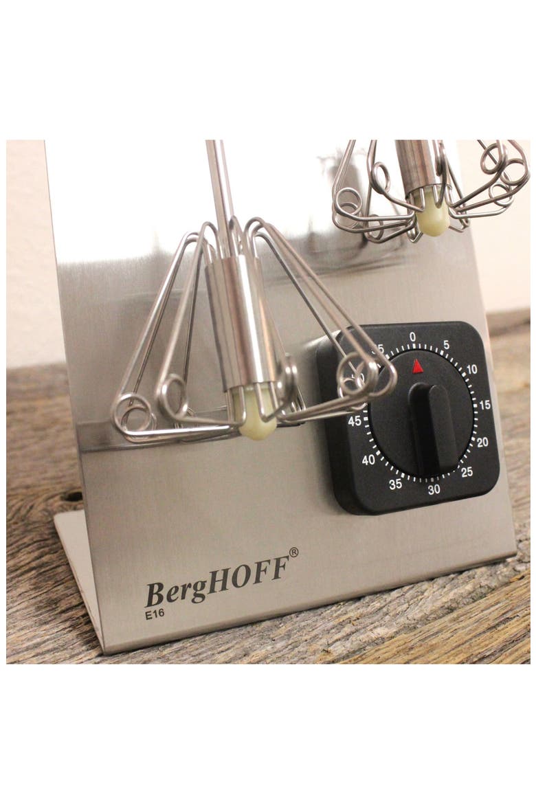 2-Piece Whisk Set with Timer, Alternate, color, SILVER