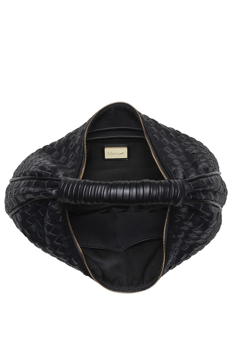 MODA LUXE Woven Faux Leather Hobo Bag, Alternate, color,