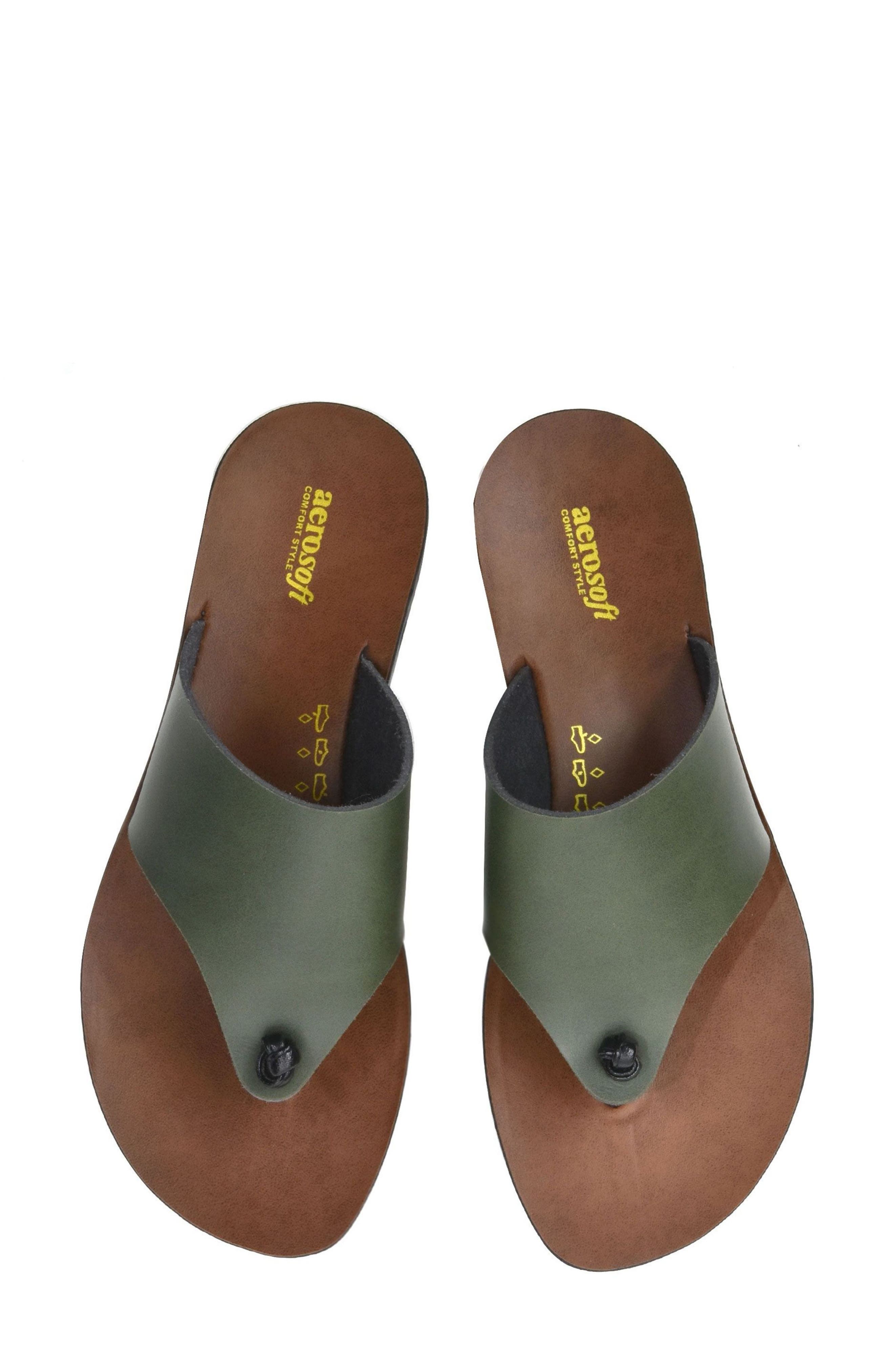 Vintage Arch Thong Sandal, Alternate, color, GREEN