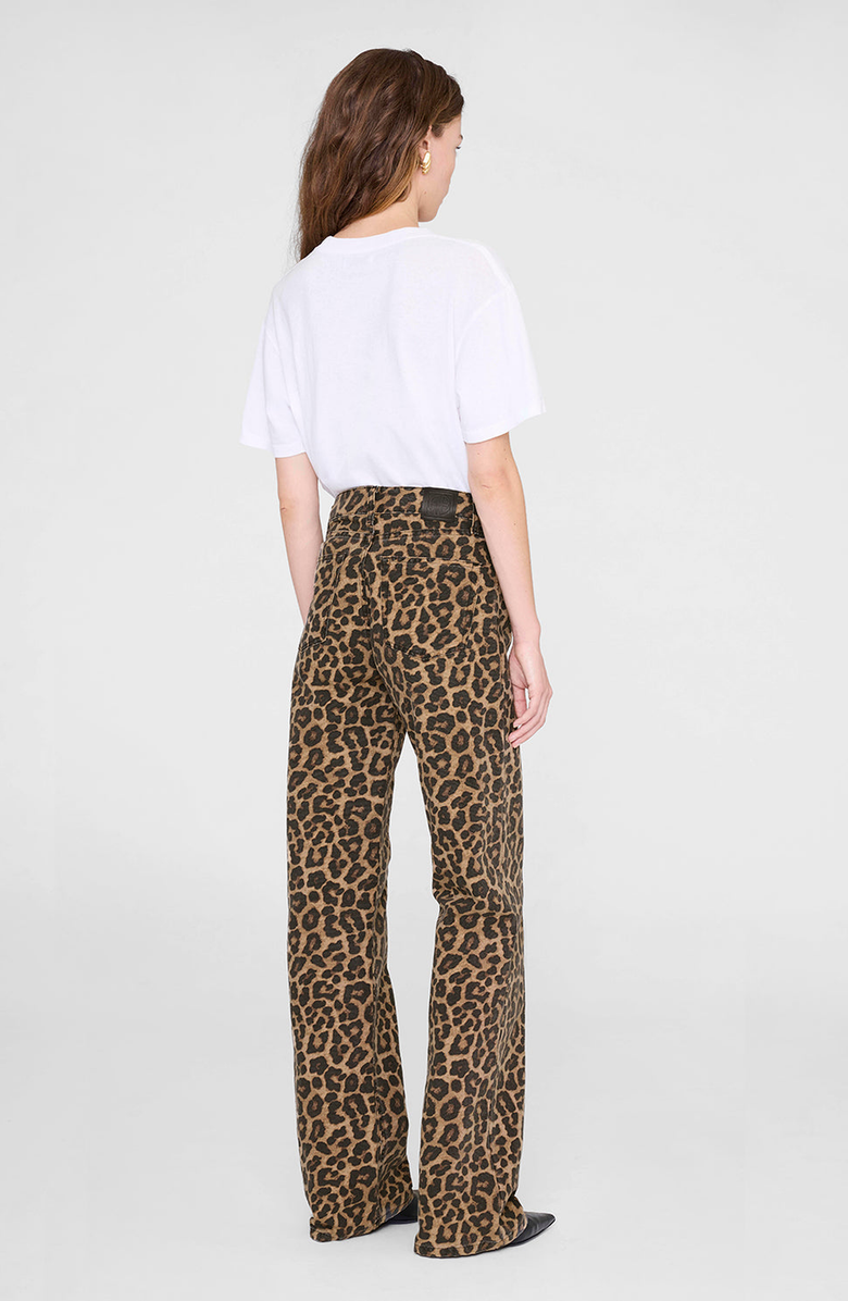 ANINE BING Hugh Jean, Alternate, color, Black / Brown Leopard