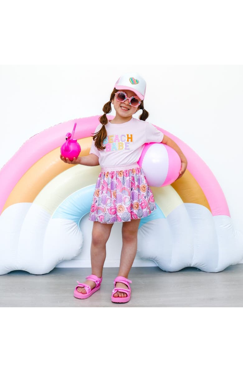 Sweet Wink Rainbow Heart Patch Trucker Hat, Alternate, color,