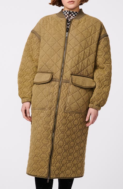 Quilted coat sale best sale