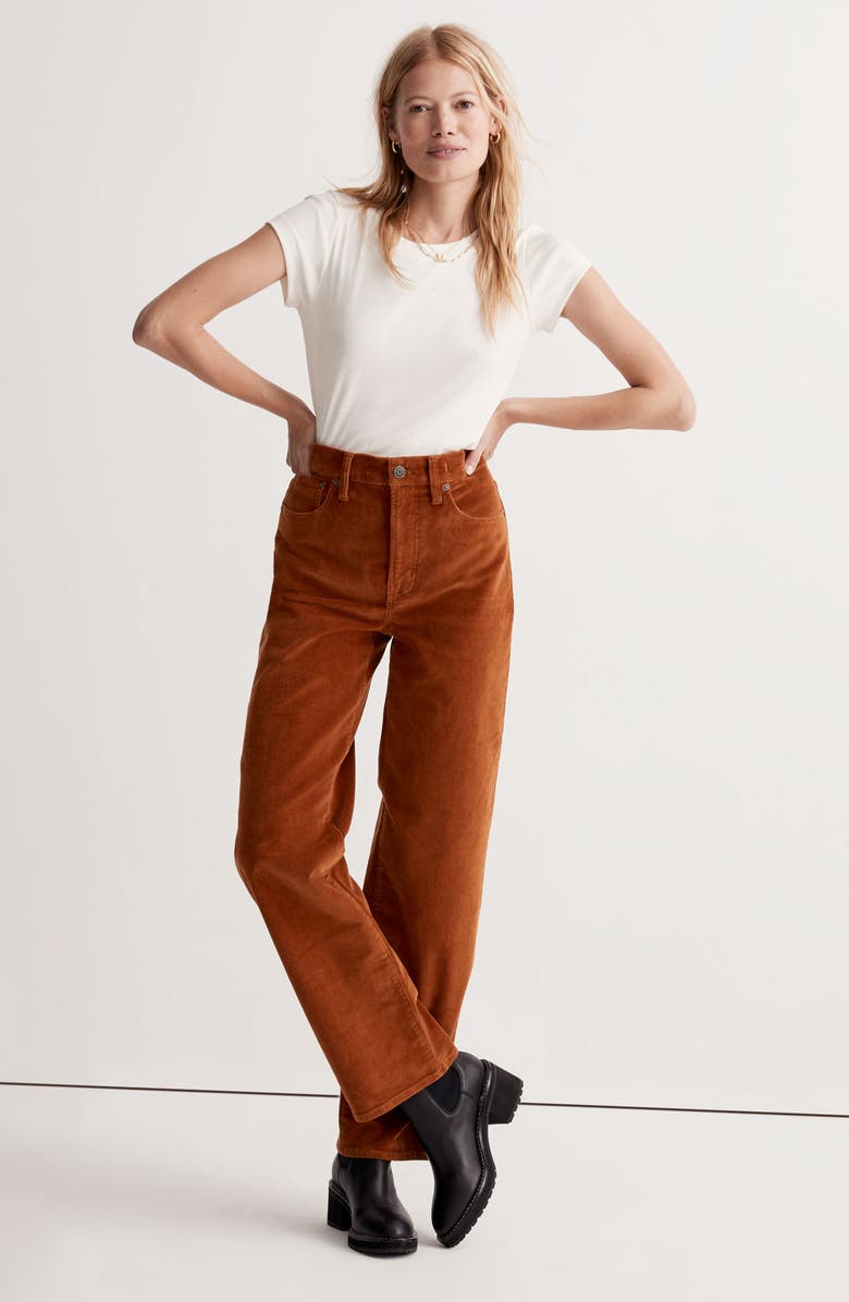 Madewell The Perfect Vintage Wide-Leg Corduroy Pants, Alternate, color,
